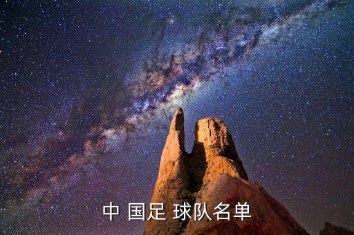 中 國足 球隊名單