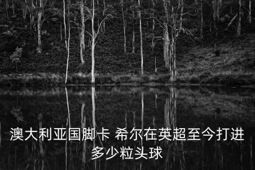 澳大利亞國腳卡 希爾在英超至今打進多少粒頭球