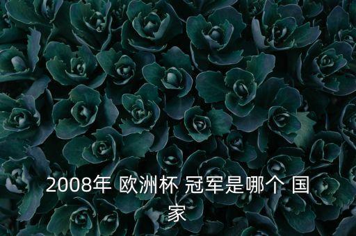 歐洲杯冠軍是哪個國家,丹麥奪歐洲杯冠軍西班牙勝德國奪冠