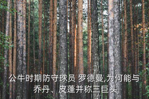 羅德曼和喬丹哪個厲害,選擇了解我國籃球選手的心聲