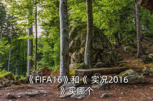 《FIFA16》和《 實況2016》買哪個