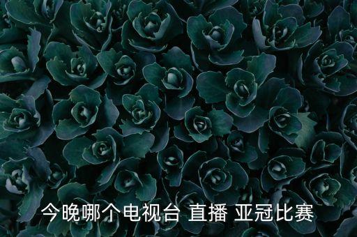 今晚哪個電視臺 直播 亞冠比賽