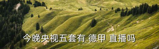 哪個臺直播德甲,足壇消息:央視直播意甲聯賽:歐冠杯決賽