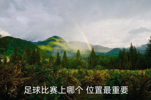  足球比賽上哪個 位置最重要