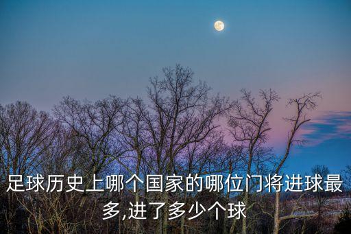 足球歷史上哪個國家的哪位門將進球最多,進了多少個球