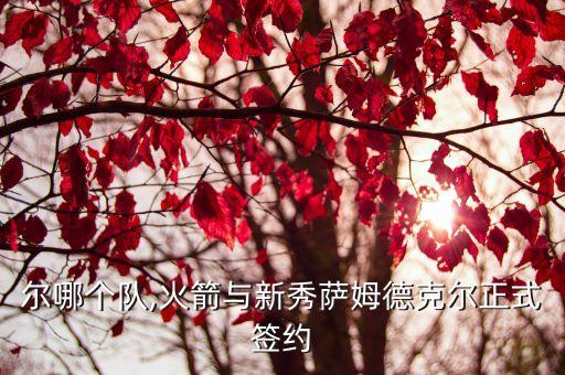 德克爾哪個隊(duì),火箭與新秀薩姆德克爾正式簽約