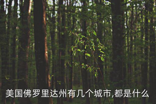 美國(guó)佛羅里達(dá)州有幾個(gè)城市,都是什么
