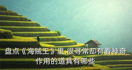 盤點(diǎn)《海賊王》里,很尋常卻有著神奇作用的道具有哪些