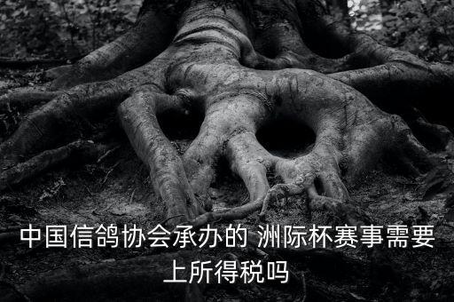 中國信鴿協(xié)會(huì)承辦的 洲際杯賽事需要上所得稅嗎