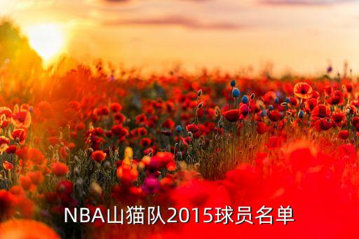 NBA山貓隊(duì)2015球員名單