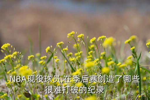 NBA現(xiàn)役球員,在季后賽創(chuàng)造了哪些很難打破的紀(jì)錄