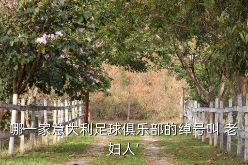 哪一家意大利足球俱樂部的綽號(hào)叫 老婦人‘