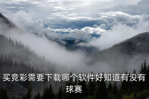 買競(jìng)彩需要下載哪個(gè)軟件好知道有沒有球賽