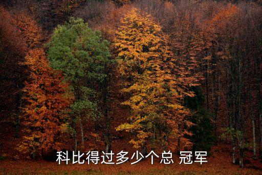  科比得過多少個(gè)總 冠軍