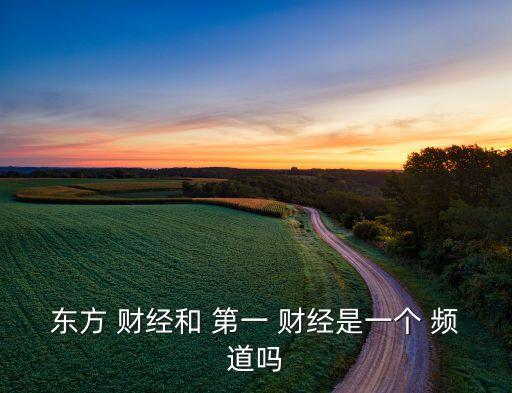 東方 財經(jīng)和 第一 財經(jīng)是一個 頻道嗎