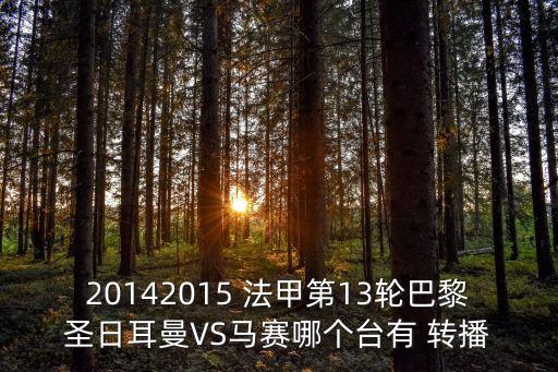 20142015 法甲第13輪巴黎圣日耳曼VS馬賽哪個(gè)臺(tái)有 轉(zhuǎn)播