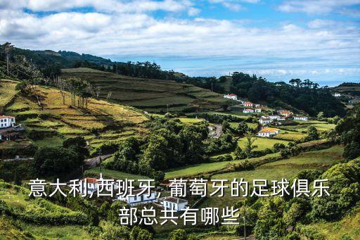 意大利,西班牙, 葡萄牙的足球俱樂部總共有哪些