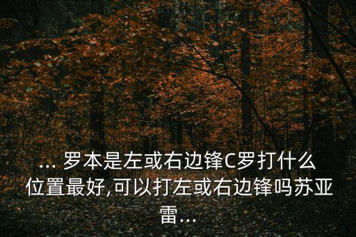 羅本打哪個(gè)位置,羅本轉(zhuǎn)會(huì)曼聯(lián)拜仁慕尼黑坐牢
