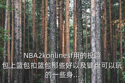 NBA2konlinesf用的投籃包上籃包扣籃包那些好以及鍵盤(pán)可以玩的一些身...