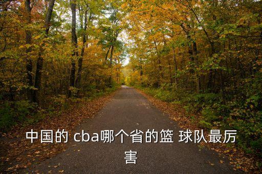 中國的 cba哪個省的籃 球隊最厲害