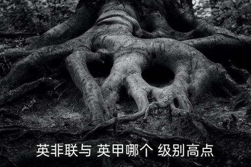 英非聯(lián)與 英甲哪個 級別高點(diǎn)