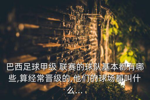 巴西足球甲級 聯(lián)賽的球隊基本都有哪些,算經(jīng)常晉級的,他們的球場都叫什么...