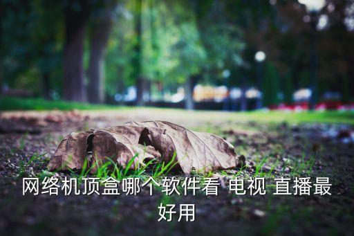 網(wǎng)絡機頂盒哪個軟件看 電視 直播最好用