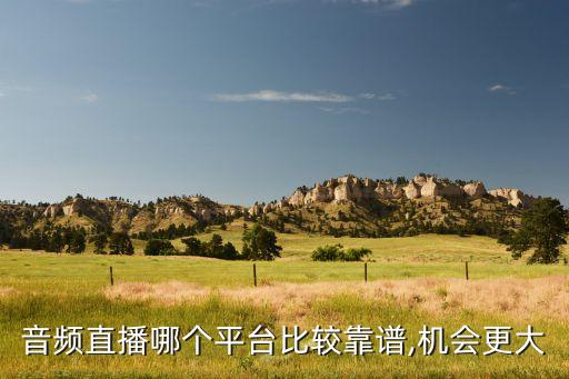 音頻直播哪個(gè)平臺(tái)比較靠譜,機(jī)會(huì)更大