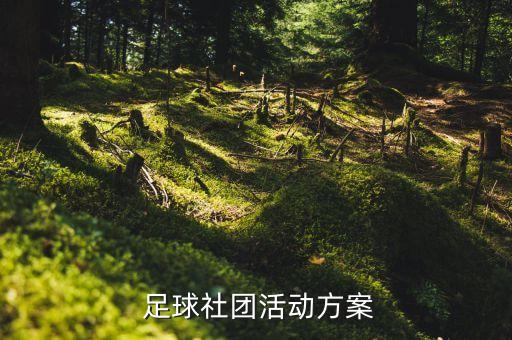  足球社團(tuán)活動方案