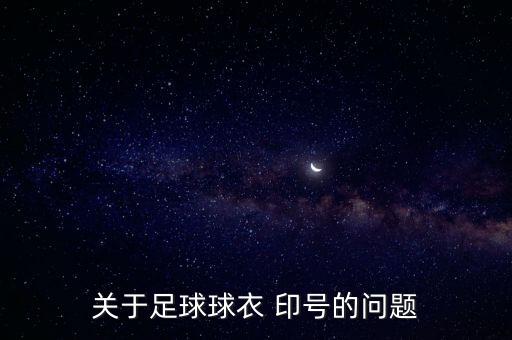 關于足球球衣 印號的問題