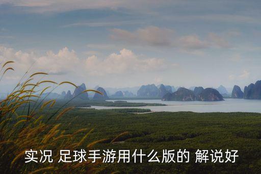  實(shí)況 足球手游用什么版的 解說好
