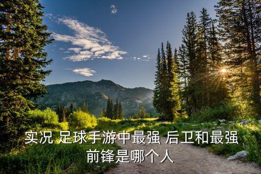  實況 足球手游中最強 后衛(wèi)和最強前鋒是哪個人