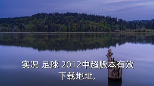  實況 足球 2012中超版本有效下載地址,