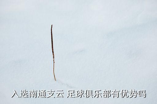 入選南通支云 足球俱樂部有優(yōu)勢嗎