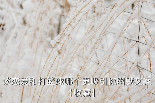 談戀愛和打籃球哪個(gè)更吸引你幽默文案【收藏】