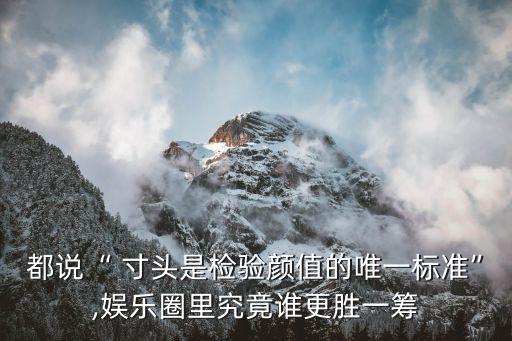 都說“ 寸頭是檢驗(yàn)顏值的唯一標(biāo)準(zhǔn)”,娛樂圈里究竟誰(shuí)更勝一籌