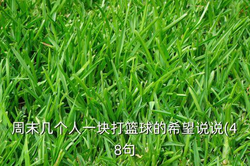 周末幾個(gè)人一塊打籃球的希望說說(48句