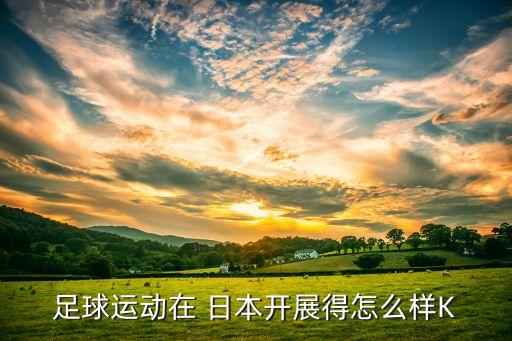 足球運(yùn)動(dòng)在 日本開(kāi)展得怎么樣K