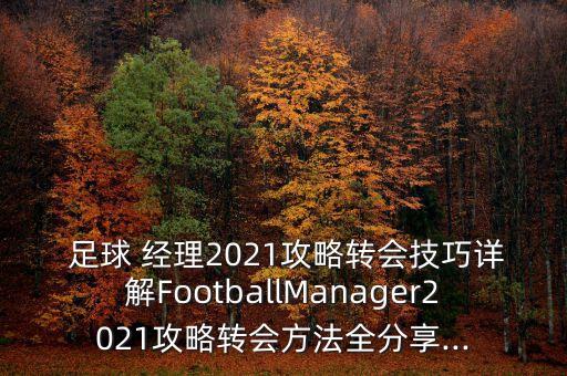  足球 經(jīng)理2021攻略轉(zhuǎn)會技巧詳解FootballManager2021攻略轉(zhuǎn)會方法全分享...