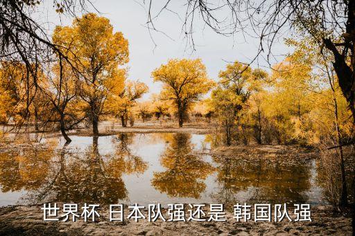 世界杯 日本隊強(qiáng)還是 韓國隊強(qiáng)
