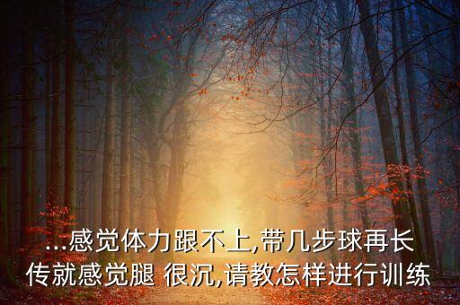 ...感覺體力跟不上,帶幾步球再長傳就感覺腿 很沉,請(qǐng)教怎樣進(jìn)行訓(xùn)練
