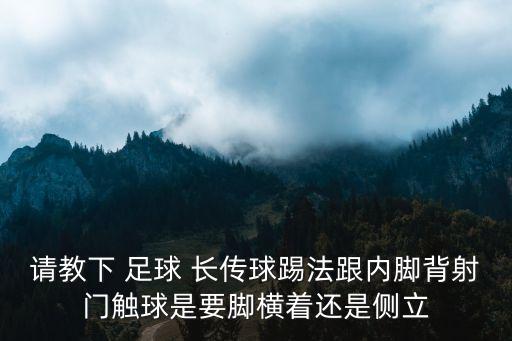 請(qǐng)教下 足球 長(zhǎng)傳球踢法跟內(nèi)腳背射門(mén)觸球是要腳橫著還是側(cè)立