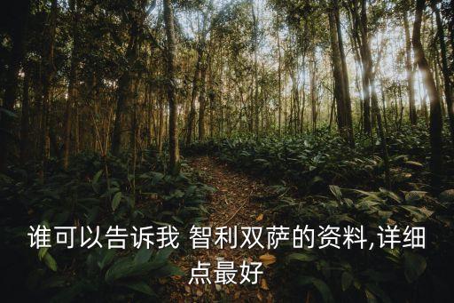 誰(shuí)可以告訴我 智利雙薩的資料,詳細(xì)點(diǎn)最好
