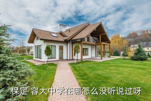 保定容大足球?qū)W校,保定哪個學校足球好