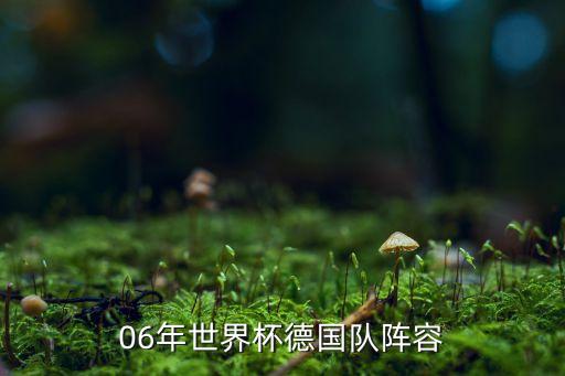 06年世界杯德國隊陣容