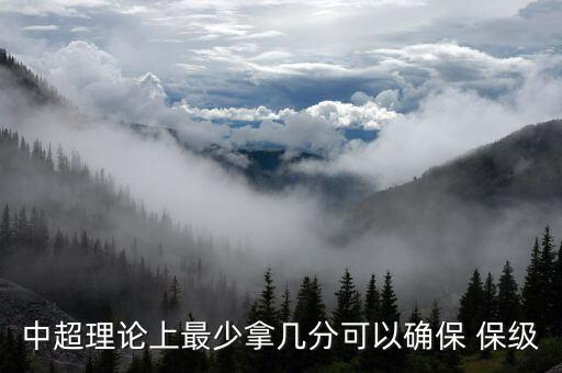 中超理論上最少拿幾分可以確保 保級(jí)