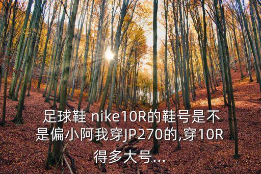  足球鞋 nike10R的鞋號(hào)是不是偏小阿我穿JP270的,穿10R得多大號(hào)...