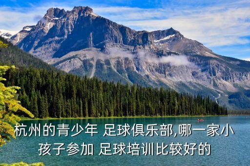 杭州的青少年 足球俱樂(lè)部,哪一家小孩子參加 足球培訓(xùn)比較好的