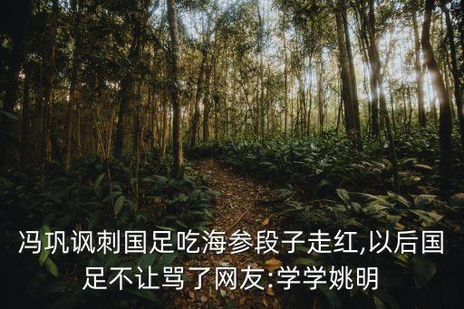 馮鞏諷刺國足吃海參段子走紅,以后國足不讓罵了網(wǎng)友:學學姚明