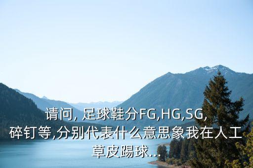 請(qǐng)問(wèn), 足球鞋分FG,HG,SG,碎釘?shù)?分別代表什么意思象我在人工草皮踢球...